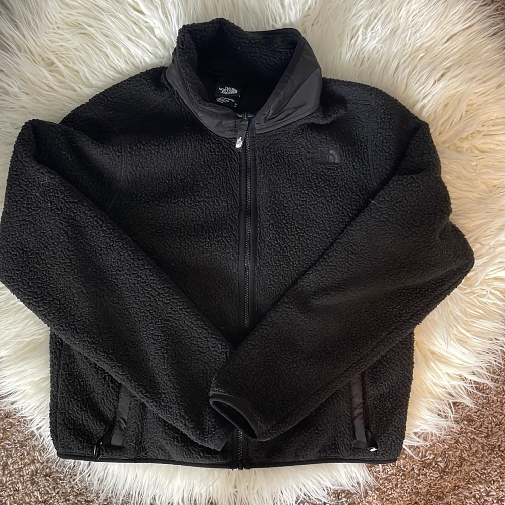 Black Sherpa North Face Bomber